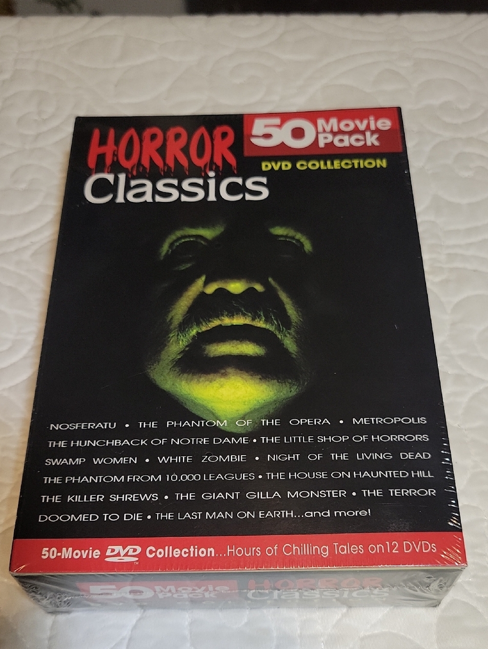 Horror Classics 50-Movie DVD Collection - Black & Red